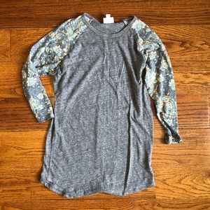Gray LLR Boho Style Shirt